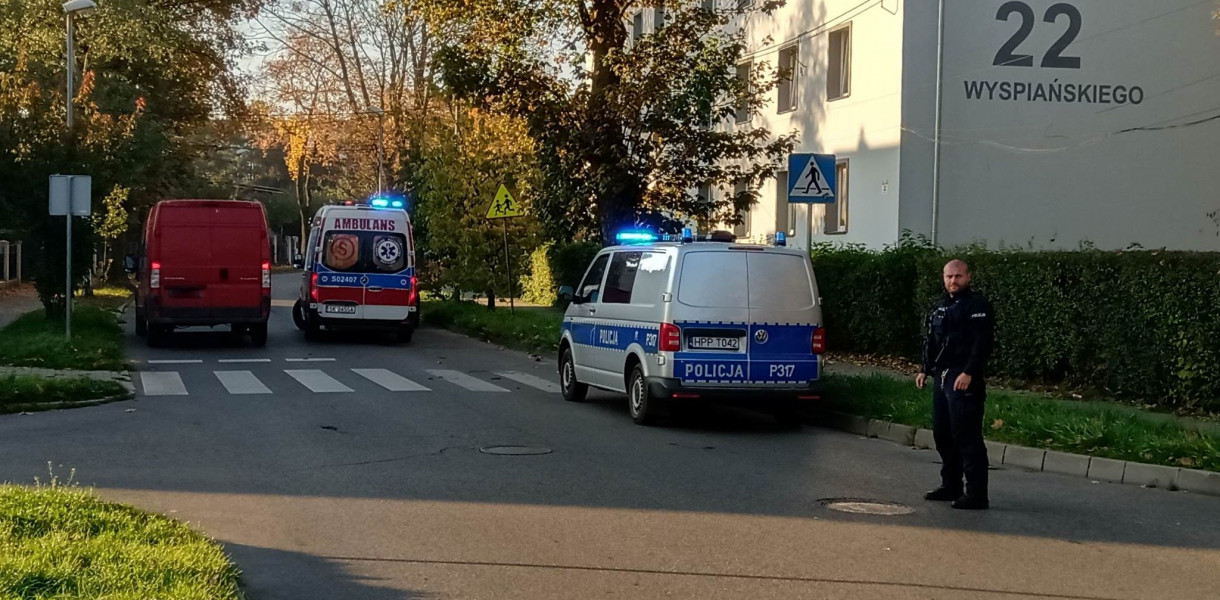 Potrącenie na ul. Cebuli. Fot. Jarosław Myśliwski 