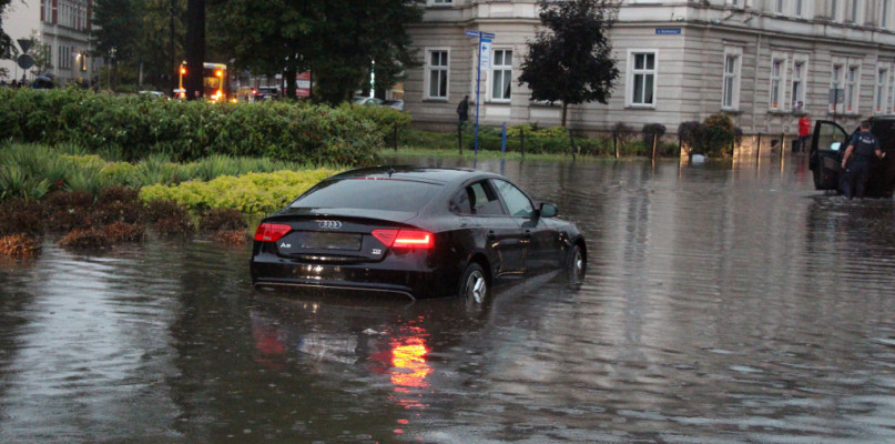 8 września przez miasto przeszła gwałtowna ulewa. Fot. Alicja Jurasz