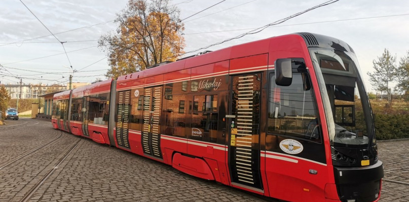 Tramwaj, którym jechał fałszywy motorniczy. Fot. Archiwum policji