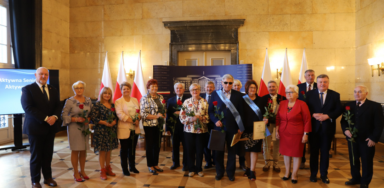 Laureaci konkursu Aktywny Senior. Fot. B. Szwedowski, Śląski Urząd Wojewódzki