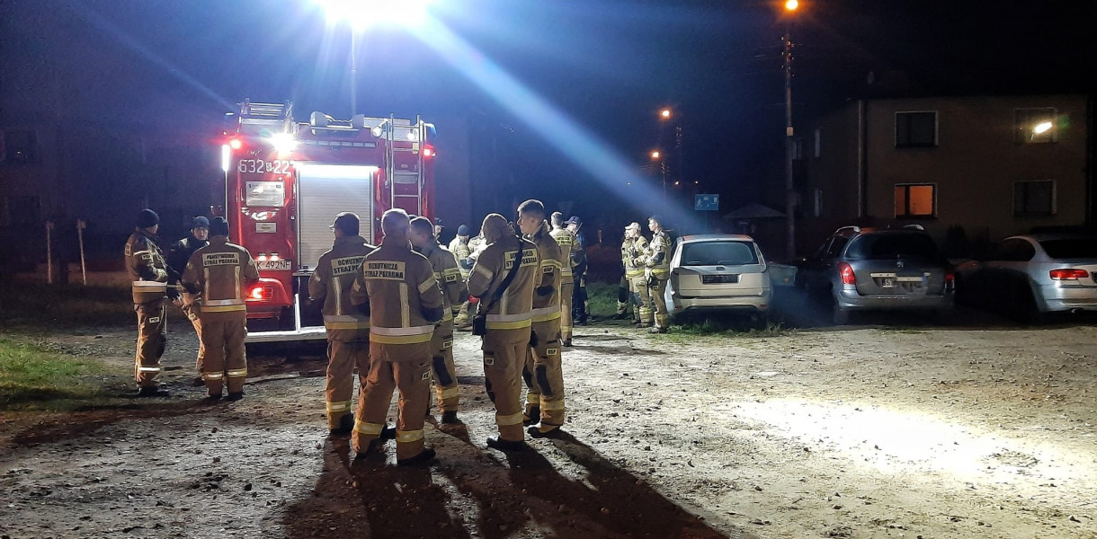 W poszukiwania zaangażowano m.in. ochotnicze straże pożarne.. Fot. OSP Wieszowa
