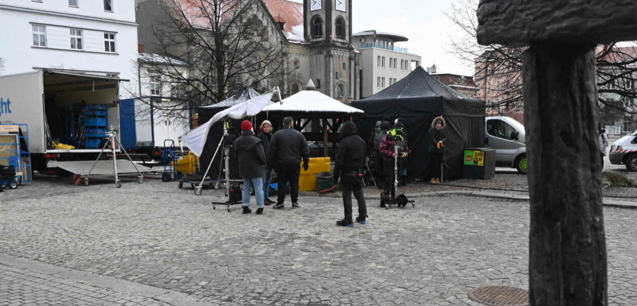 W ubiegłym roku w Tarnowskich Górach kręcono już zdjęcia do filmu Dziennik z wycieczki do Budapesztu. Fot. UM Tarnowskie Góry 