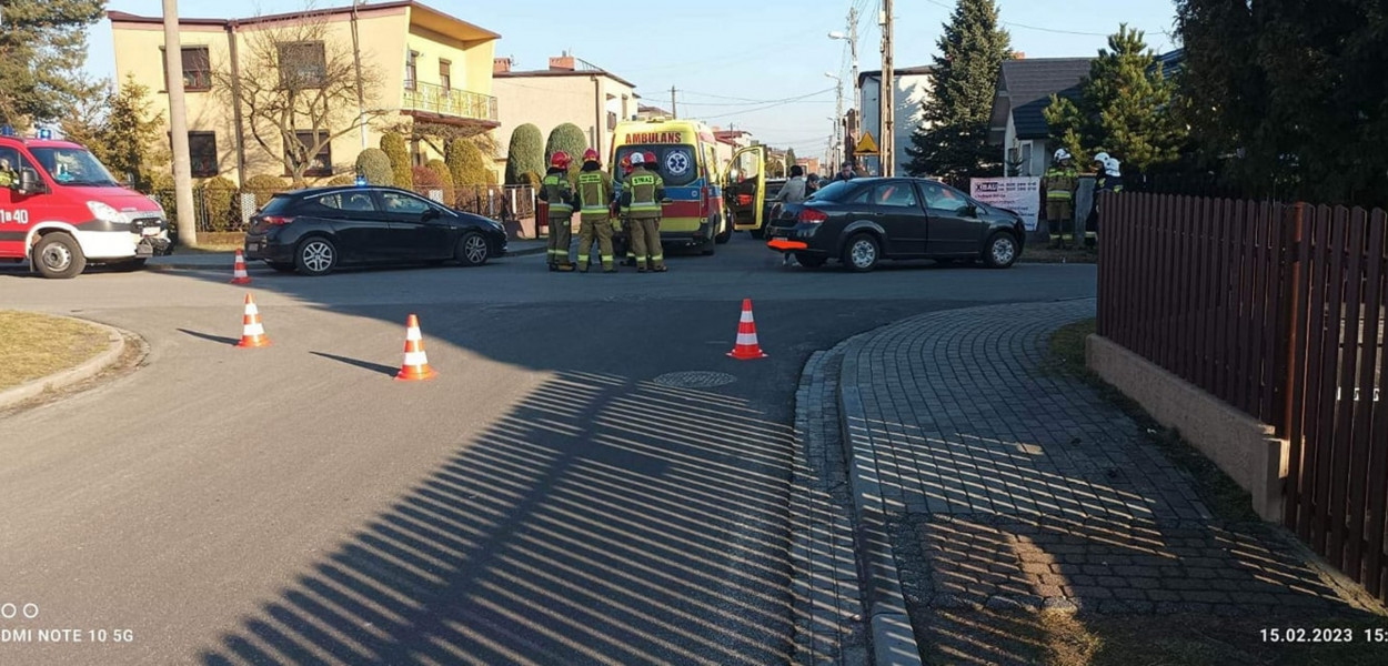 Wypadek w Miasteczku Śląskim. Fot. Archiwum OSP Żyglinek 