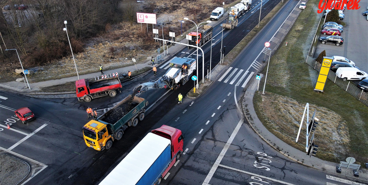 Tarnowskie Góry. Paraliż obwodnicy. Rozpoczął się remont. Fot. Jarosław Myśliwski