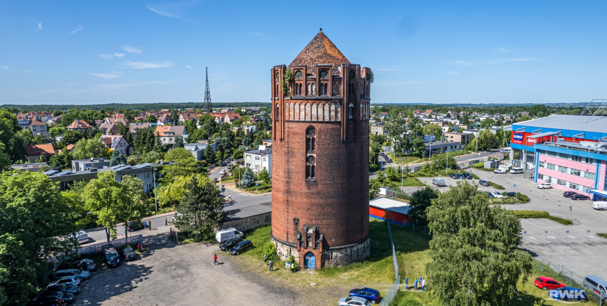 Wieża ciśnień w Gliwicach. Fot. K. Krzemiński, PWiK Gliwice