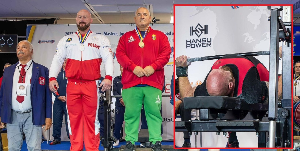 Mikołaj Kowalik z Tarnowskich Gór został wicemistrzem Europy. Fot. European Powerlifting Federation