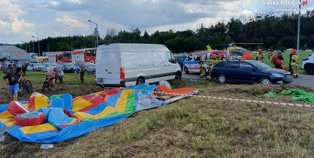 Wypadek podczas pikniku. Fot. Archiwum KPP w Tarnowskich Górach 