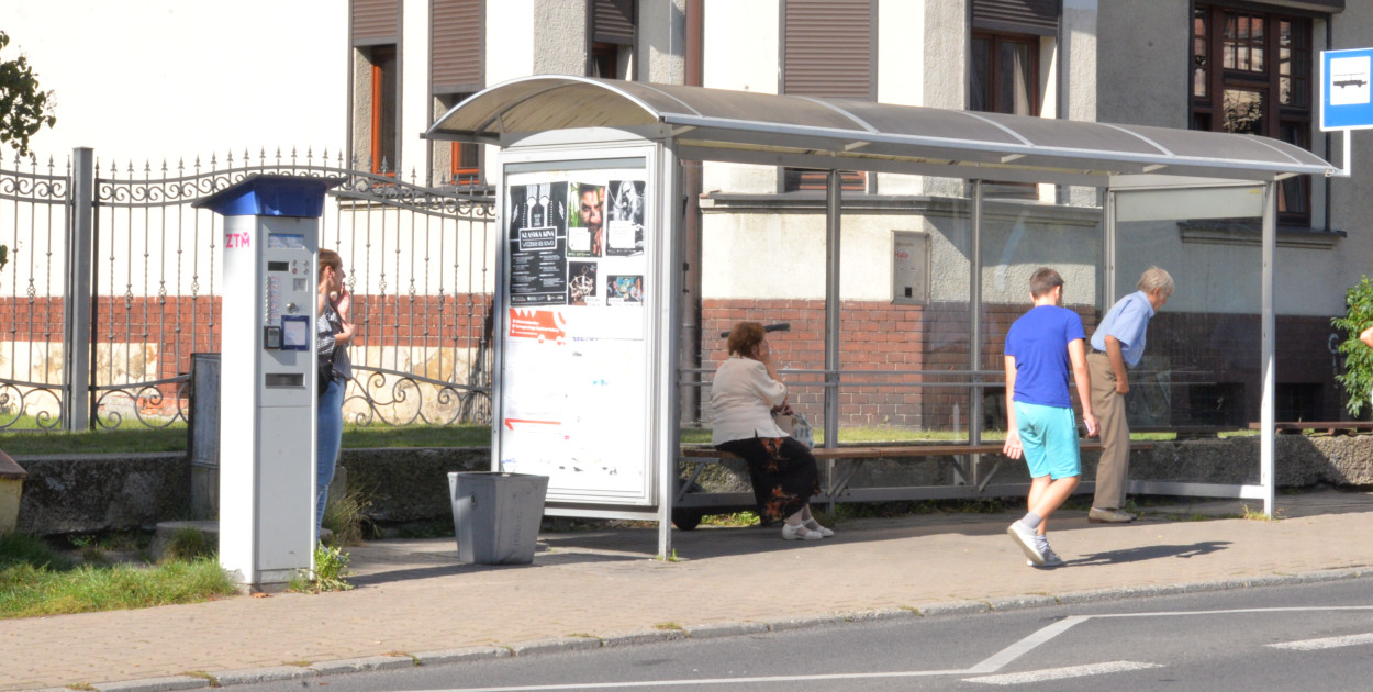 Przystanek na ul. Bytomskiej w Tarnowskich Górach. Fot. Alicja Jurasz