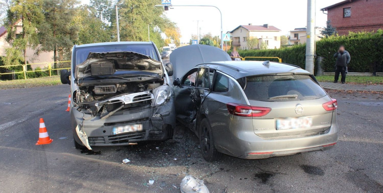 Wypadek w Łubiu. Fot. Archiwum policji