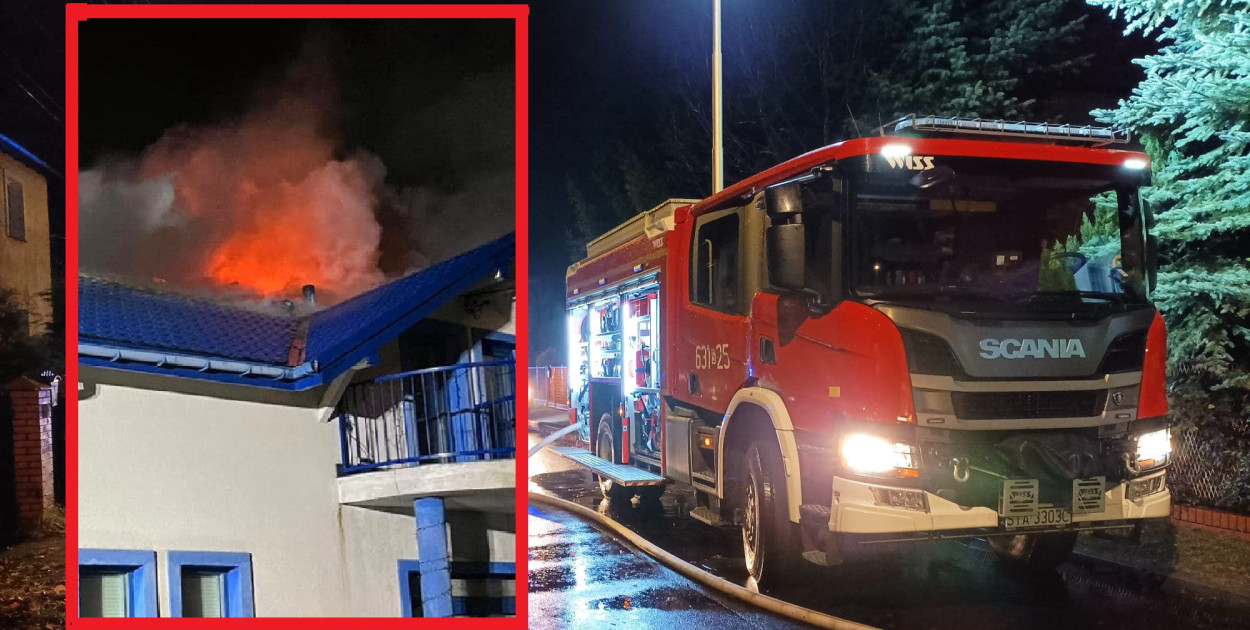 Tarnowskie Góry. Pożar w kawiarni Niebieskie Oczko. Właściciele potrzebują pomocy. Fot. OSP Pniowiec