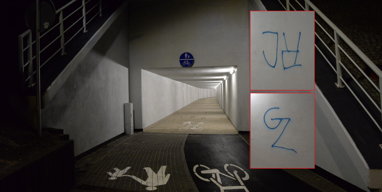 Tarnowskie Góry. Tunel otwarli, ale bez minitoringu. Już są zniszczenia