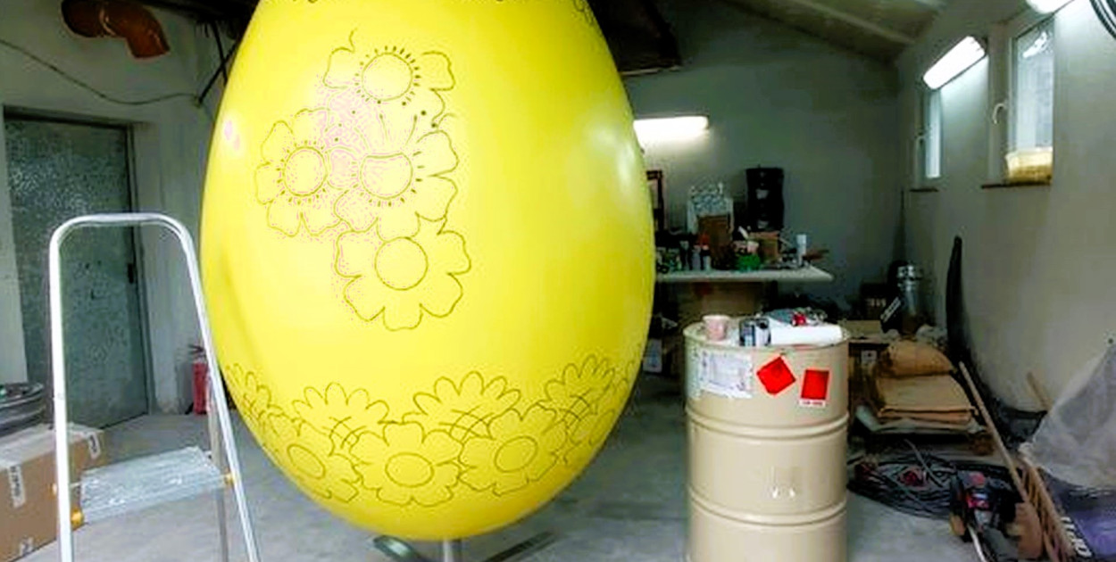 Urząd Miejski w Tarnowskich Górach zamówił wielkie jajo. Będziecie malować? Fot. UM Tarnowskie Góry