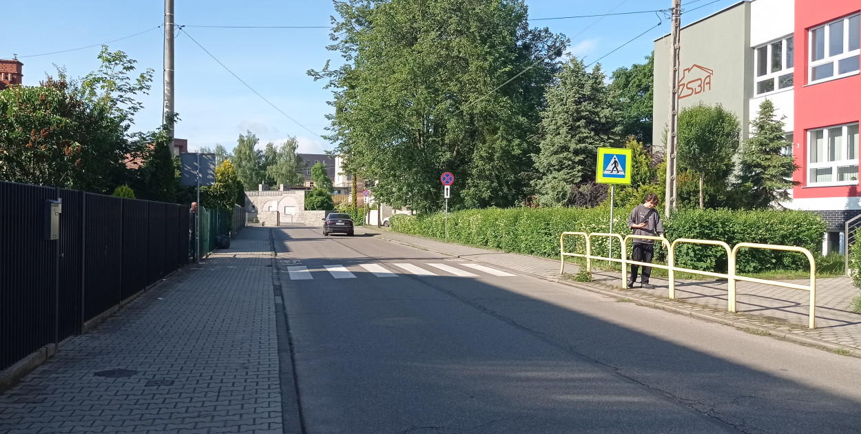 Fot. Jedna z wybranych lokalizacji - na ul. Okrzei w Tarnowskich Górach. 