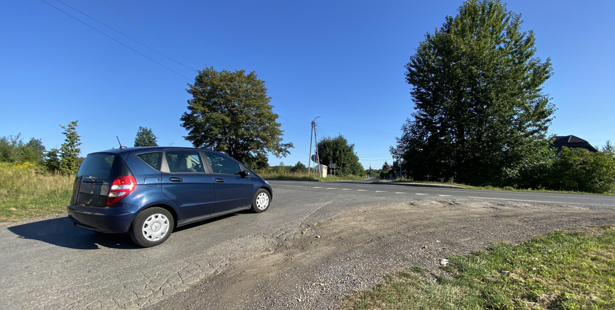 Skrzyżowanie ul. Małej i obwodnicy w Tarnowskich Górach. Fot. Alicja Jurasz