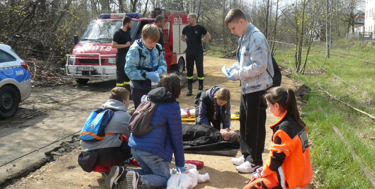 Nasi harcerscy ratownicy mają już doświadczenie w organizacji zawodów z udzielania pierwszej pomocy. Fot. Agnieszka Reczkin