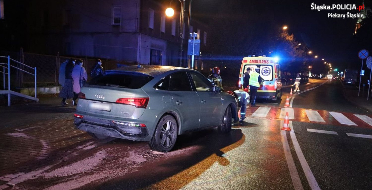 Do zdarzenia doszło w piątek w centrum Piekar Śląskich, na ul. Bytomskiej. Fot. Archiwum policji