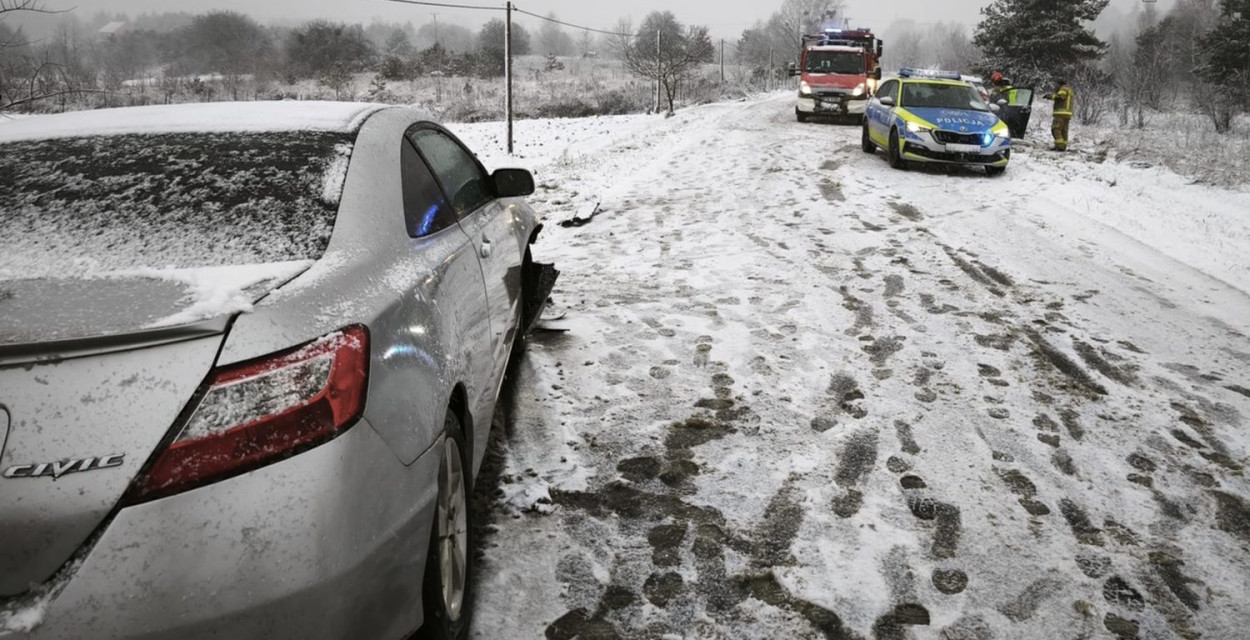 Wypadek w Żyglinie i kolizja na os. Przyjaźń. Fot. Archiwum policji