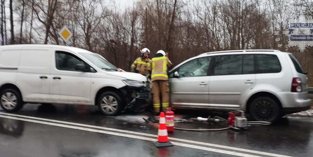 Zderzenie w Szałszy. Fot. Archiwum policji