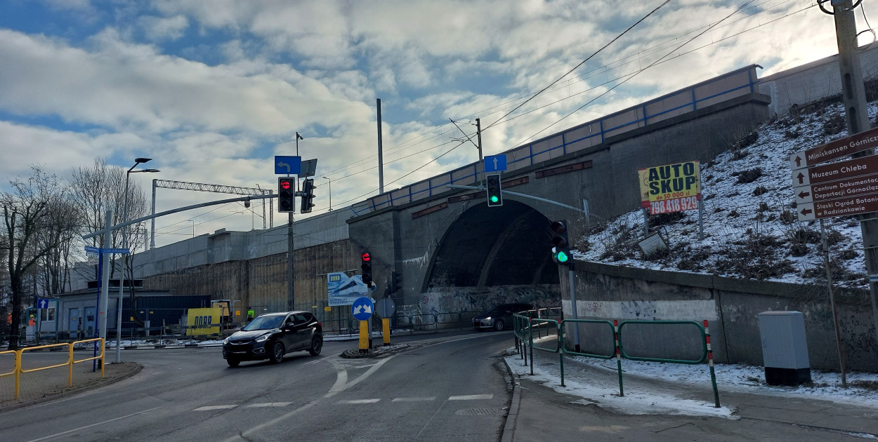 24 lutego zamkną przejazd pod wiaduktem na ul. Kużaja w Radzionkowie. Fot Agnieszka Reczkin