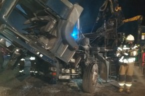 Pożar ciężarówki. Nowy wóz OSP w akcji [FOTO]-28727
