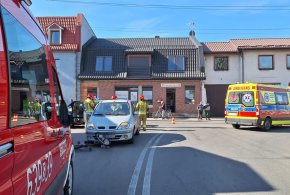 Wypadek w Kaletach. Rowerzystka trafiła do szpitala -49959