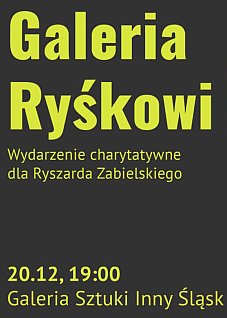 Galeria Ryśkowi. Charytatywnie: jam session, licytacje, kiermasz