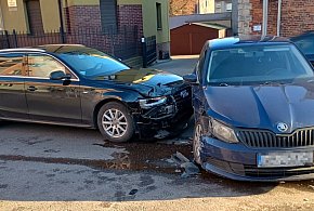 Tarnowskie Góry. Wjechał Skodą w Audi