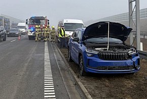 Zderzenie na A1 w Ożarowicach. Na miejscu straż i policja