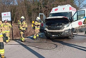 Pożar samochodu dostawczego. Co się stało?