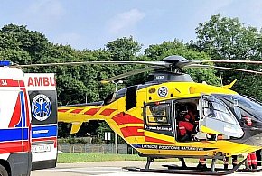 Powiat tarnogórski. Fatalny upadek, wezwano lotnicze pogotowie