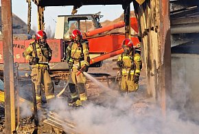 Piekary Śląskie. Pożar kontenera budowlanego w okolicy ul. Konarskiego