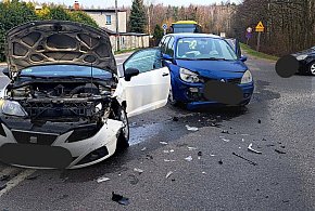 Tarnowskie Góry. Wjechała Seatem w Renault. Poranne utrudnienia