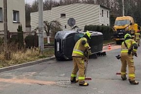 Zderzenie trzech aut na skrzyżowaniu w Tarnowskich Górach