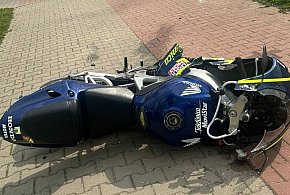 Wypadek w Radzionkowie. Ranny został motocyklista