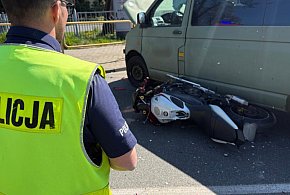 Wypadek w Tarnowskich Górach. Motocyklistę zabrało Lotnicze Pogotowie Ratunkowe