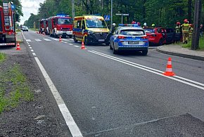 Powiat tarnogórski. Zderzenie osobówek na DK 11