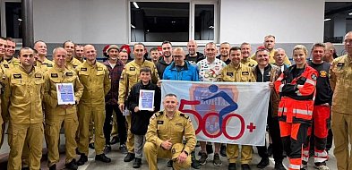 Jazda zastępcy komendanta piekarskiej straży dla Michalinki