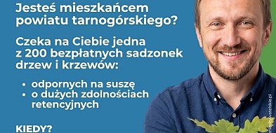 Tarnowskie Góry. Osada Jana. Będą rozdawać sadzonki drzew