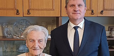 90. urodziny pani Amalii, córki zastępcy burmistrza