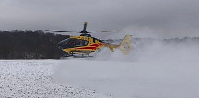 Tarnowskie Góry: Dachowanie samochodu na ul. Pyskowickiej. Lądował LPR