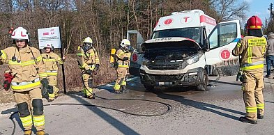 Pożar samochodu dostawczego. Co się stało?