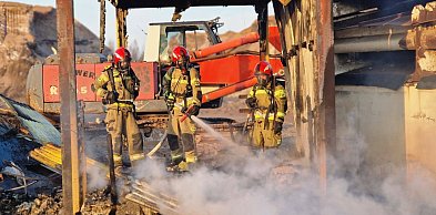 Piekary Śląskie. Pożar kontenera budowlanego w okolicy ul. Konarskiego