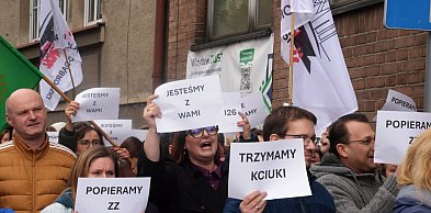 Protest pracowników ZUS. Manifestacja także w Tarnowskich Górach