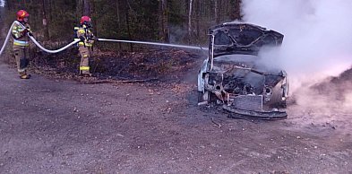 Powiat tarnogórski. Audi spłonęło w lesie. Kierowca…