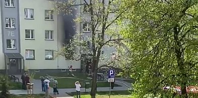 Poranny pożar mieszkania przy ul. Donieckiej w Tarnowskich Górach