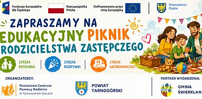 Piknik rodzinny promujący rodzicielstwo zastępcze w Świerklańcu