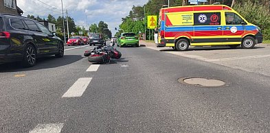 Powiat tarnogórski. Potrącenie motocyklisty, pomogli świadkowie