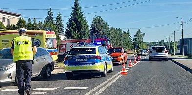 Zderzenie trzech osobówek na Bytomskiej