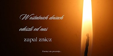 Żegnamy naszych mieszkańców. Zapal symboliczny znicz