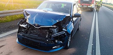 Powiat tarnogórski. Skoda wjechała w naczepę ciężarówki